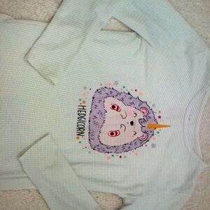 Anime cartoon animal patterns hedgicorn shirt